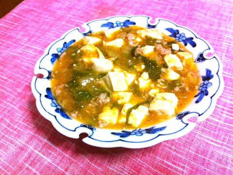 みそ麻婆豆腐♦やわらか白菜入り♦